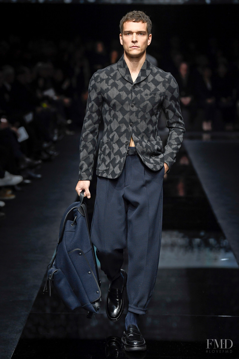 Alexandre Cunha featured in  the Giorgio Armani fashion show for Autumn/Winter 2020