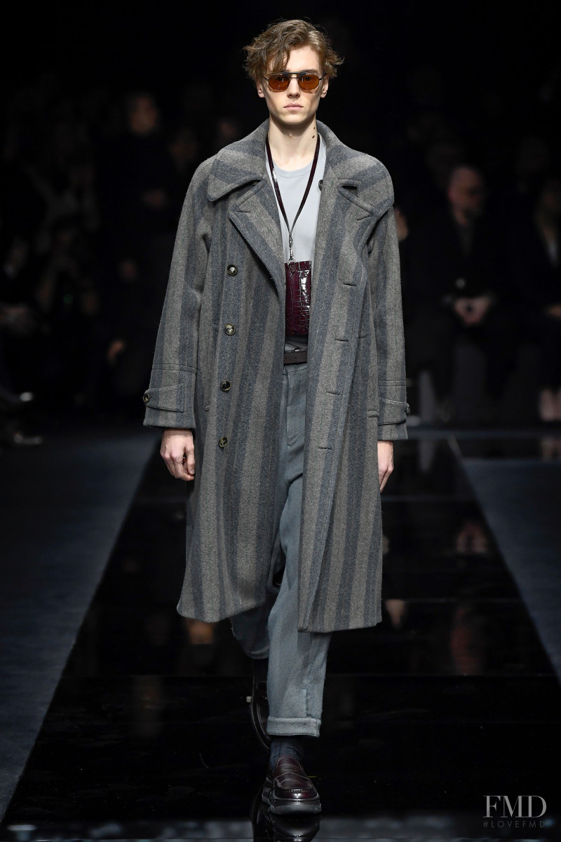 Valeriy Pakhomov featured in  the Giorgio Armani fashion show for Autumn/Winter 2020