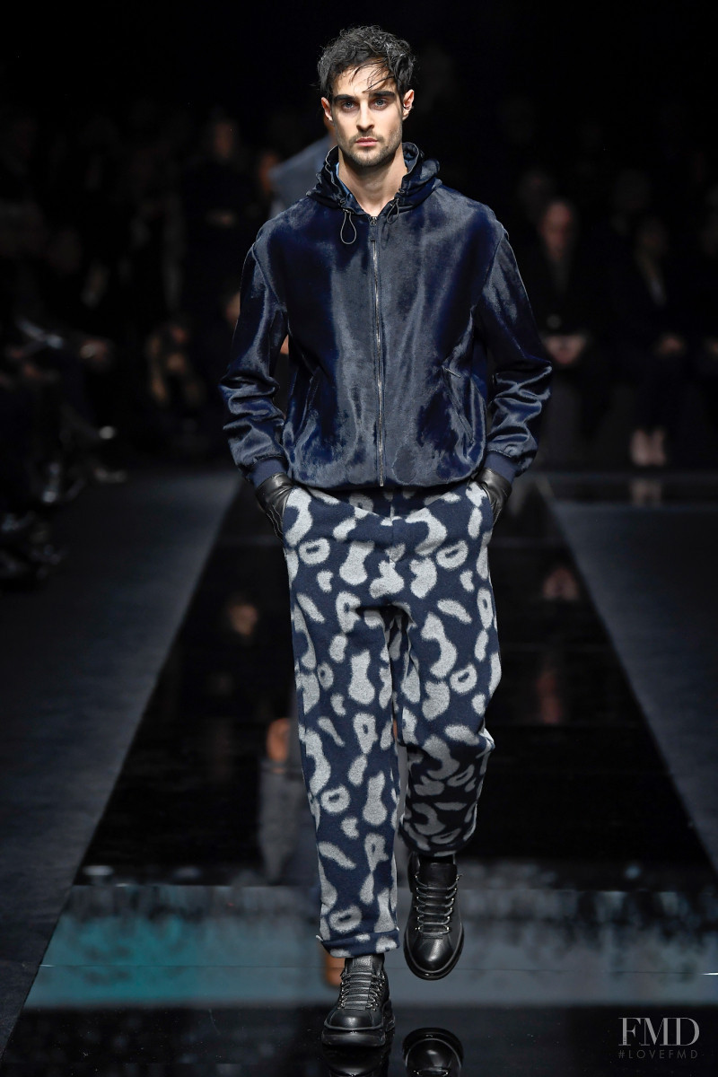 Jeff Zimbris featured in  the Giorgio Armani fashion show for Autumn/Winter 2020