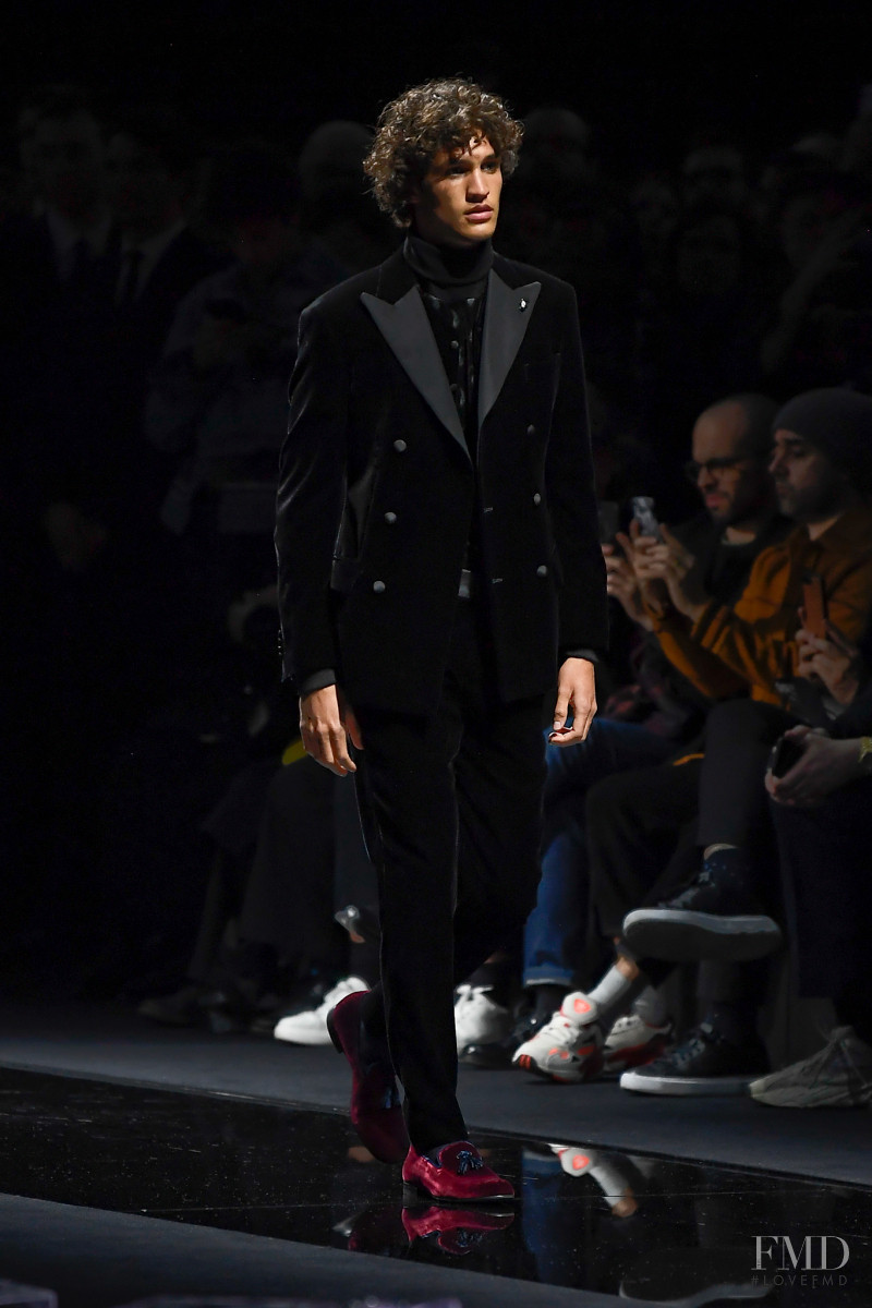 Francisco Henriques featured in  the Giorgio Armani fashion show for Autumn/Winter 2020