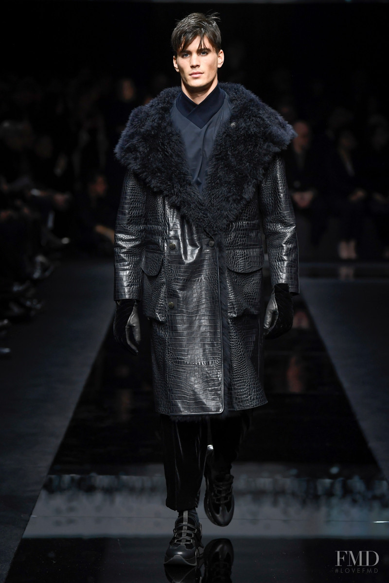 Dan Zsolt featured in  the Giorgio Armani fashion show for Autumn/Winter 2020