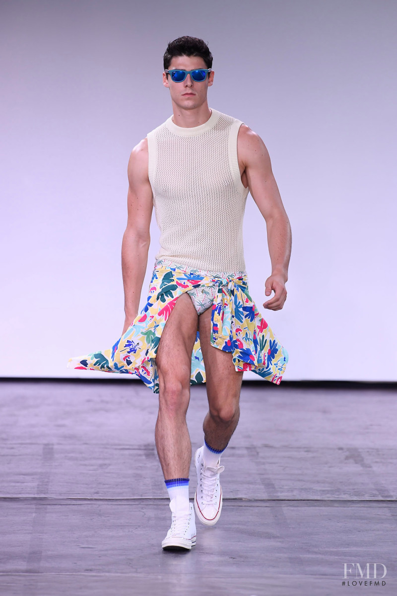 Rafael Miller featured in  the Parke & Ronen fashion show for Spring/Summer 2019