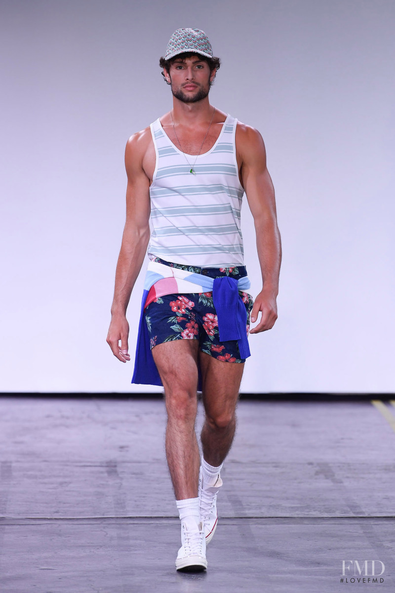 Isaac Churchill featured in  the Parke & Ronen fashion show for Spring/Summer 2019