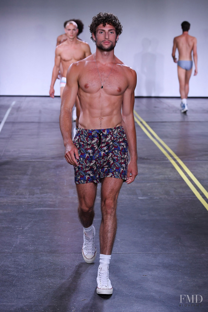 Isaac Churchill featured in  the Parke & Ronen fashion show for Spring/Summer 2019