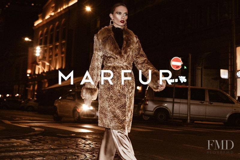 Ivana Stanojevic featured in  the Marfur advertisement for Autumn/Winter 2020