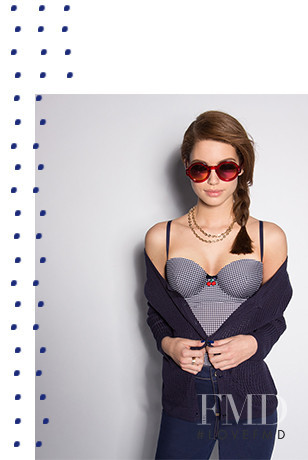 Elle Trowbridge featured in  the Tezenis lookbook for Spring/Summer 2015