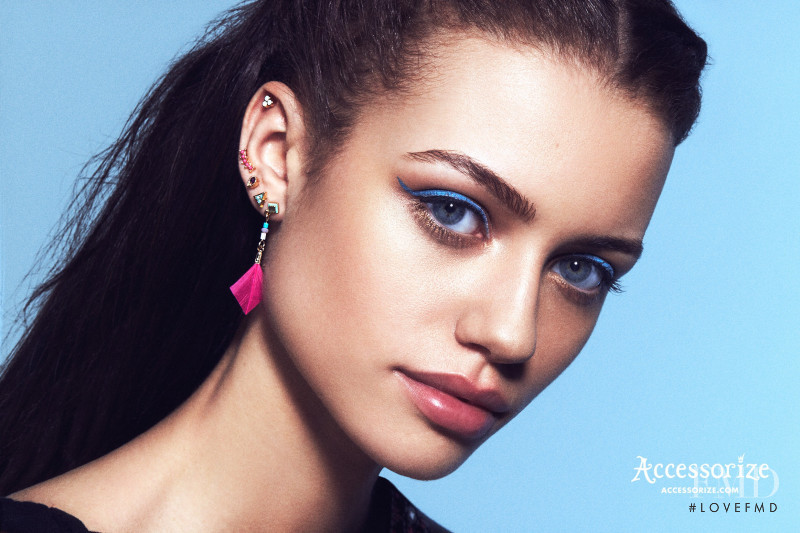 Elle Trowbridge featured in  the Accessorize advertisement for Spring/Summer 2016