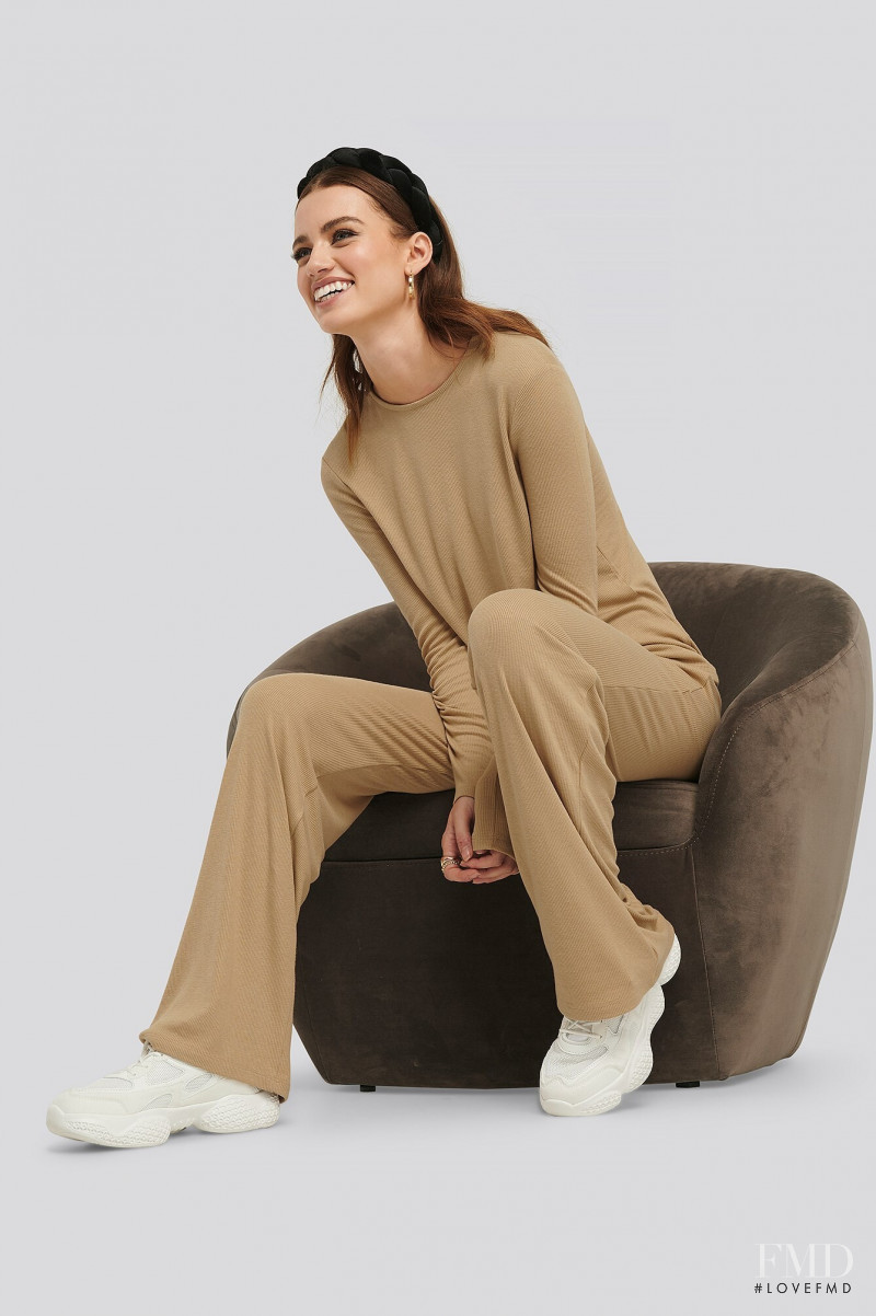 Elle Trowbridge featured in  the NA-KD (RETAILER) catalogue for Spring/Summer 2020