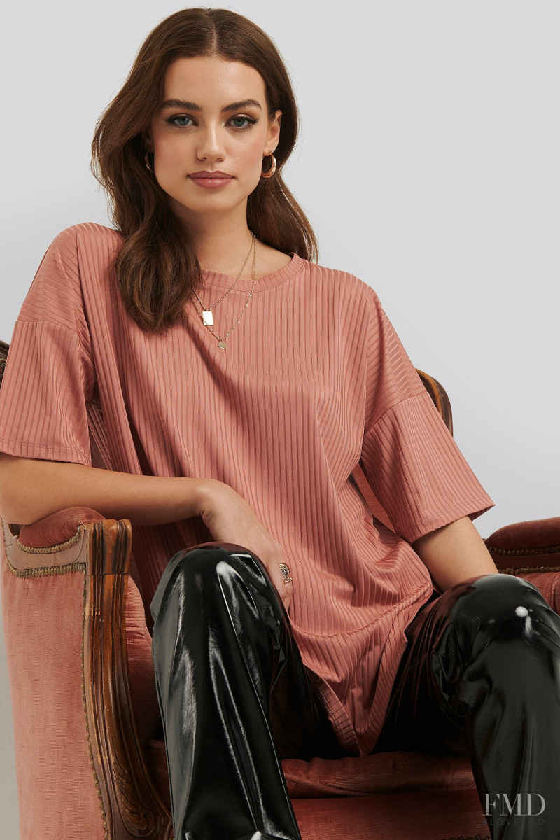 Elle Trowbridge featured in  the NA-KD (RETAILER) catalogue for Spring/Summer 2020