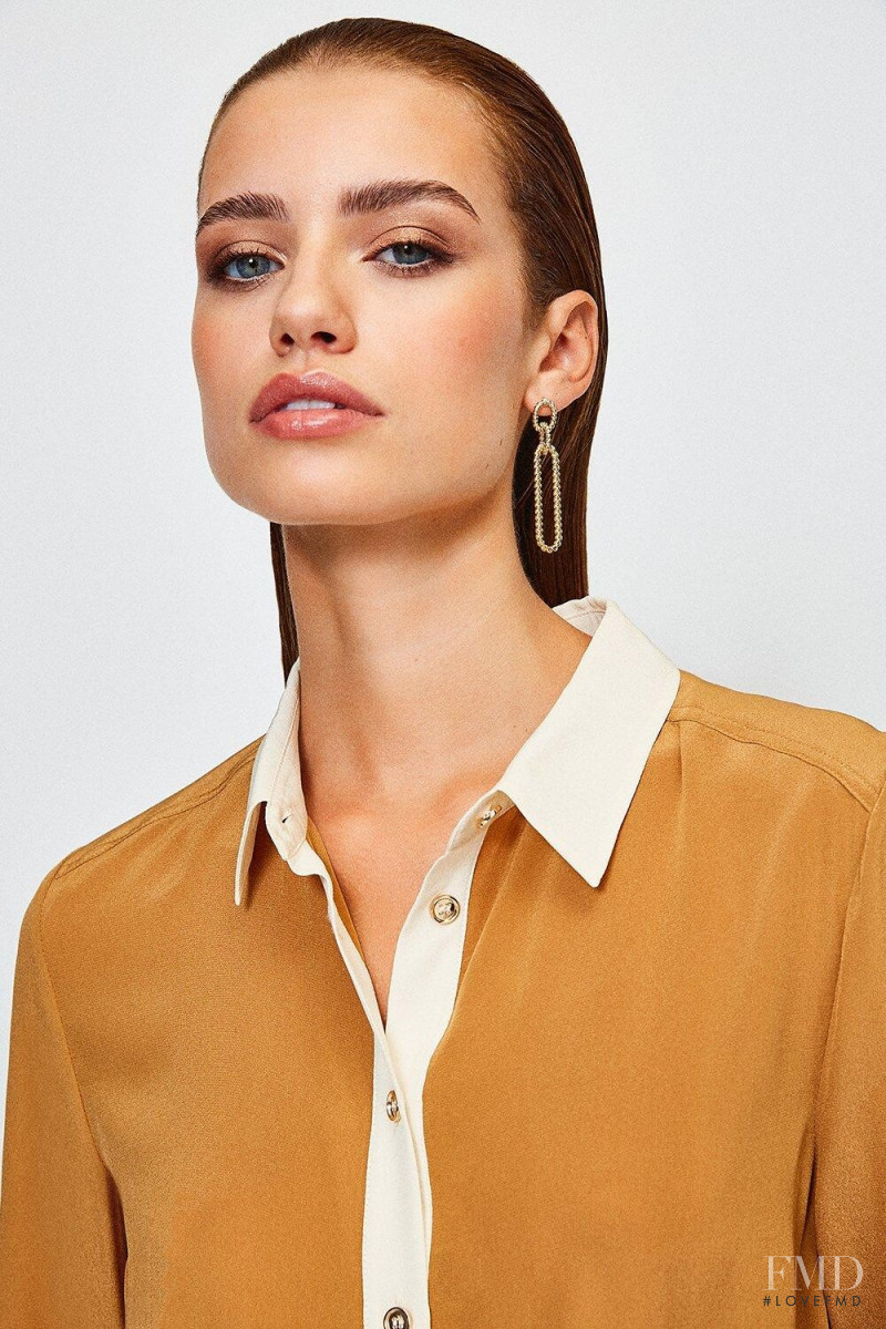 Elle Trowbridge featured in  the Karen Millen catalogue for Autumn/Winter 2020