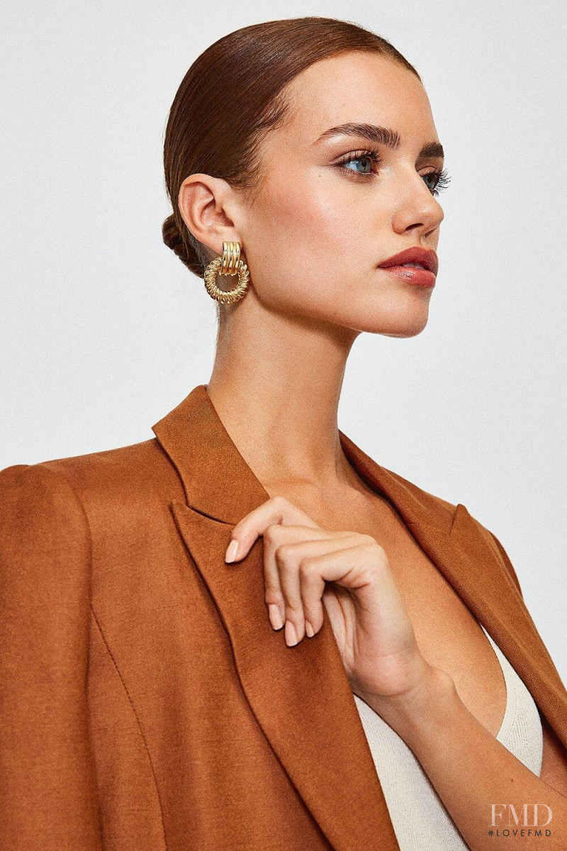 Elle Trowbridge featured in  the Karen Millen catalogue for Autumn/Winter 2020