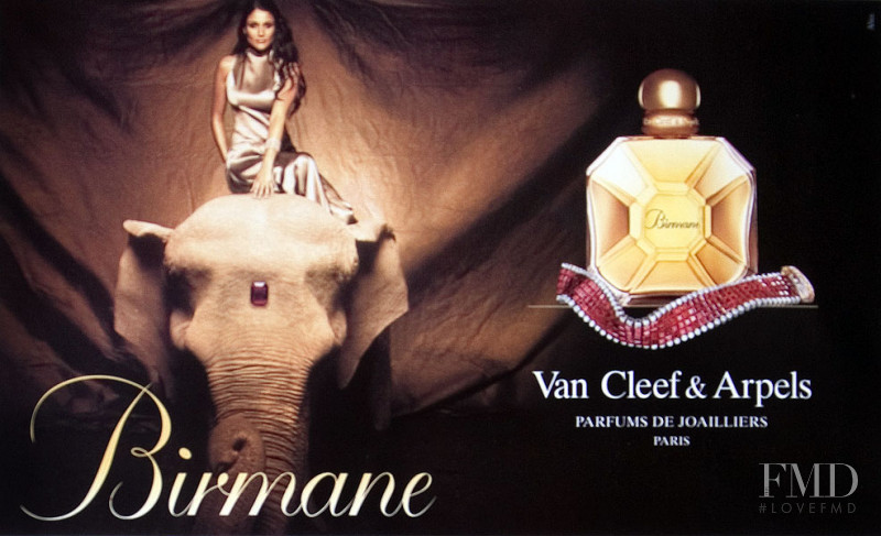 Brenda Schad featured in  the Van Cleef & Arpels Fragrance Birmane advertisement for Autumn/Winter 1999