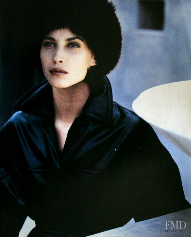 Christy Turlington featured in  the Prada advertisement for Spring/Summer 1993