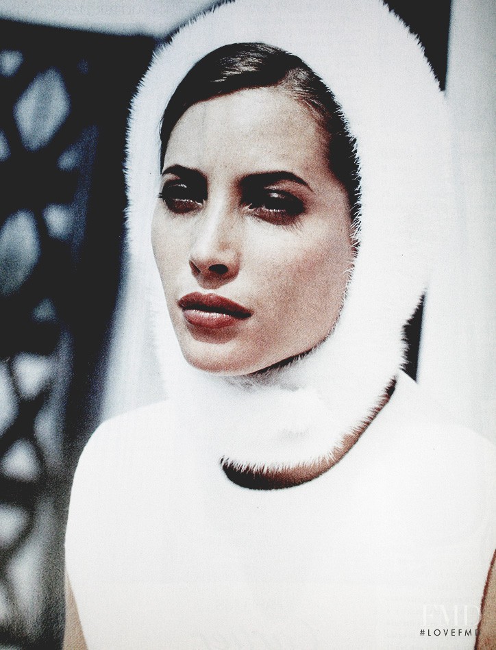 Christy Turlington featured in  the Prada advertisement for Spring/Summer 1993