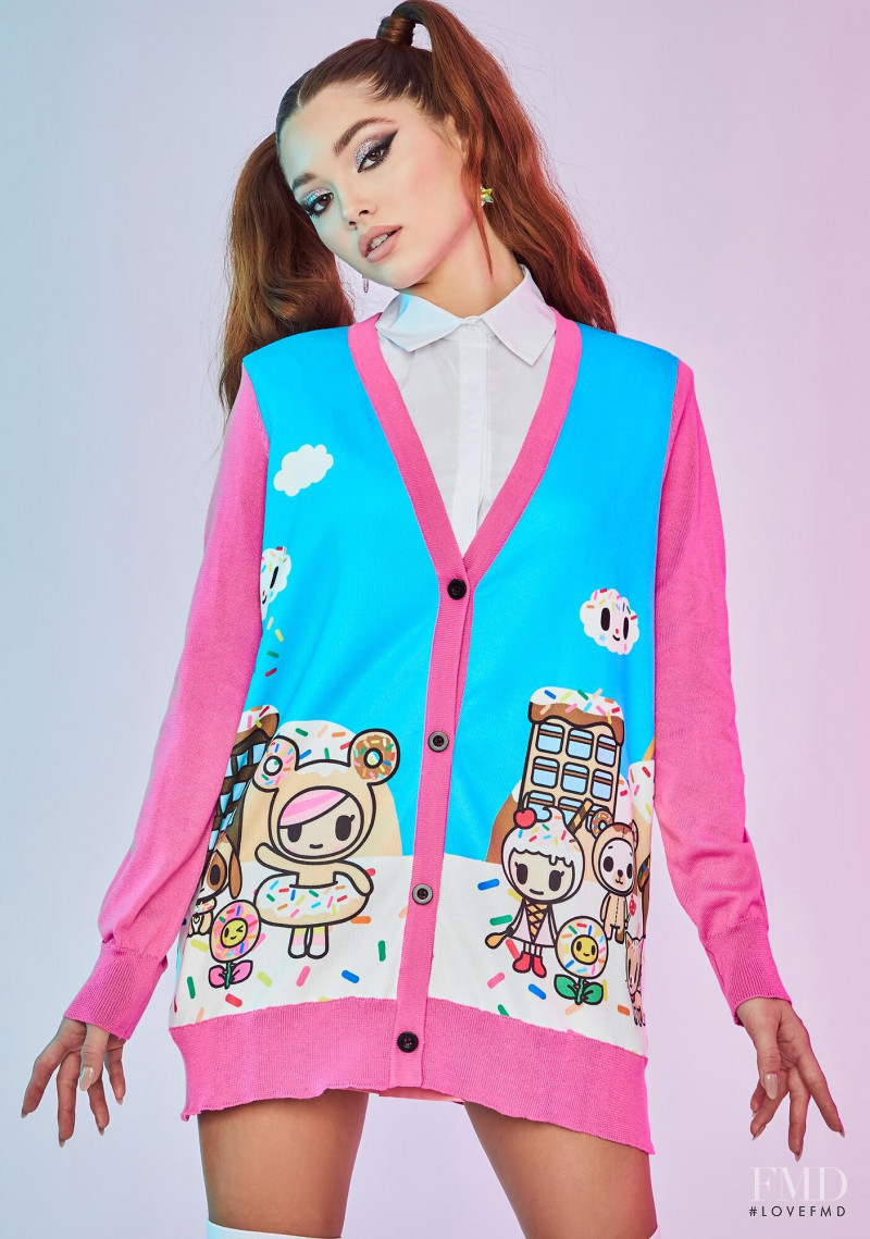 Madisyn Menchaca featured in  the Dolls Kill x TokiDoki catalogue for Autumn/Winter 2020