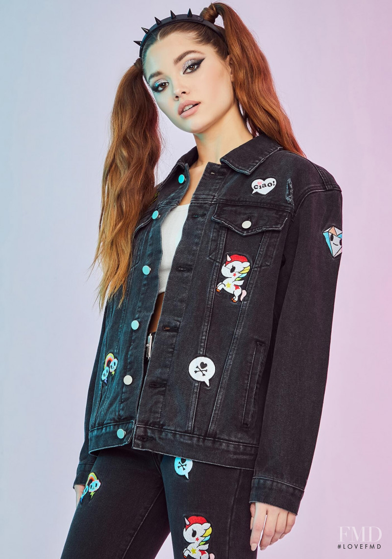 Madisyn Menchaca featured in  the Dolls Kill x TokiDoki catalogue for Autumn/Winter 2020