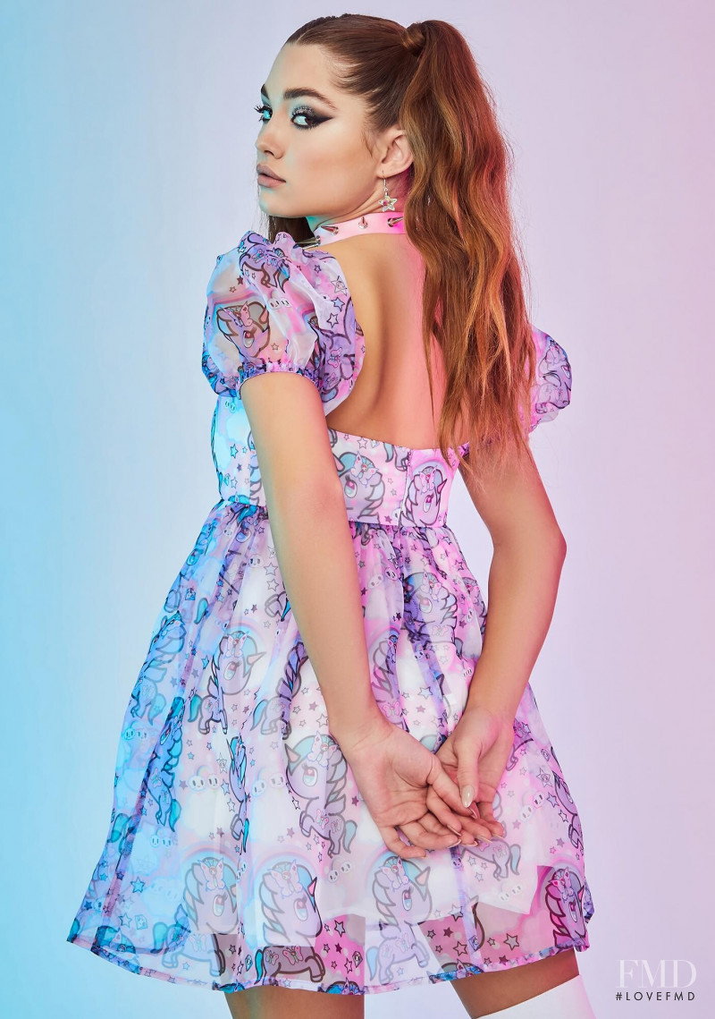 Madisyn Menchaca featured in  the Dolls Kill x TokiDoki catalogue for Autumn/Winter 2020