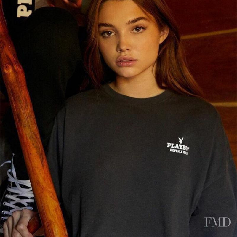 Madisyn Menchaca featured in  the Playboy Clothing lookbook for Spring/Summer 2021