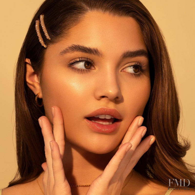 Madisyn Menchaca featured in  the Kaja Beauty advertisement for Spring/Summer 2021