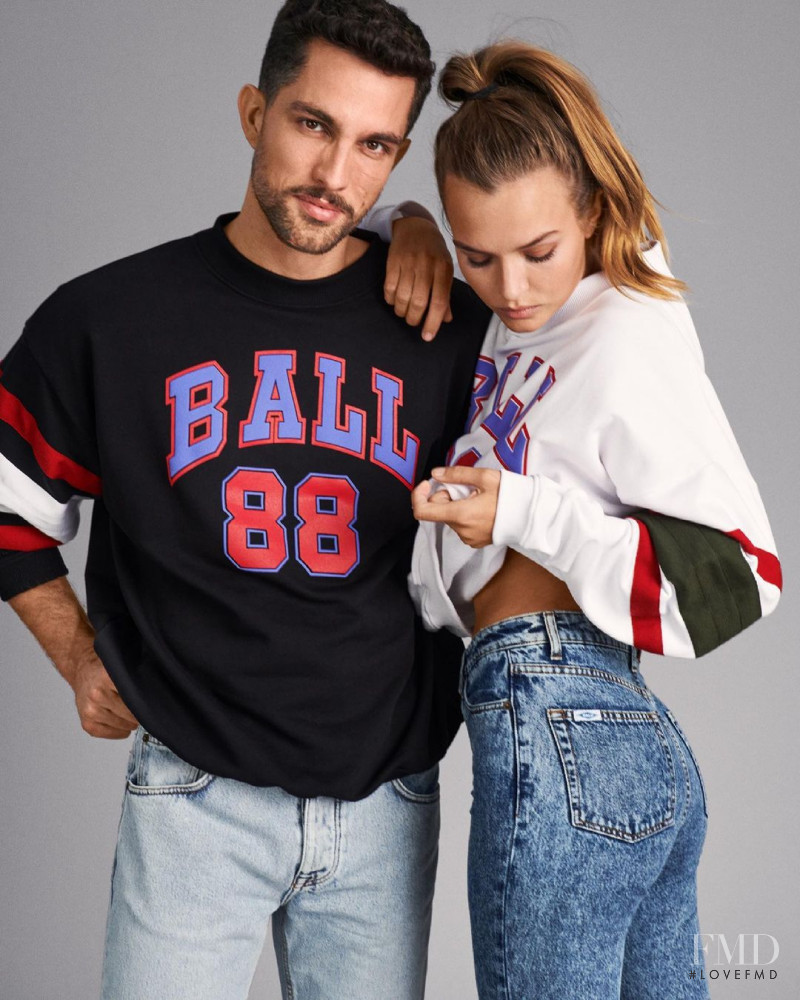 Josephine Skriver featured in  the Ball Original advertisement for Spring/Summer 2021