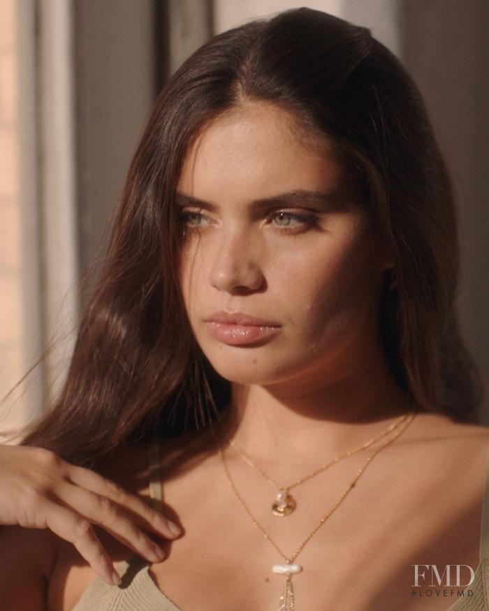 Sara Sampaio featured in  the Pamela Love Divine Feminine Collection advertisement for Holiday 2020