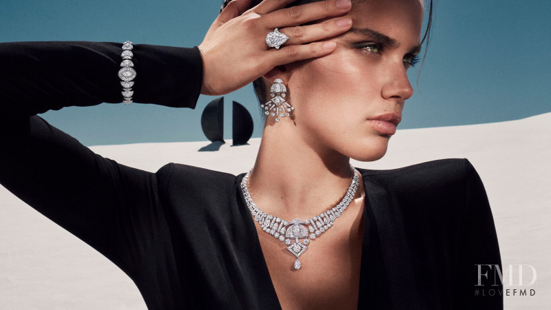 Sara Sampaio featured in  the Graff Diamonds lookbook for Spring/Summer 2021