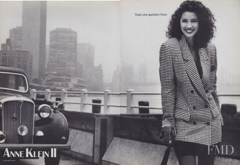 Christy Turlington featured in  the Anne Klein advertisement for Autumn/Winter 1988