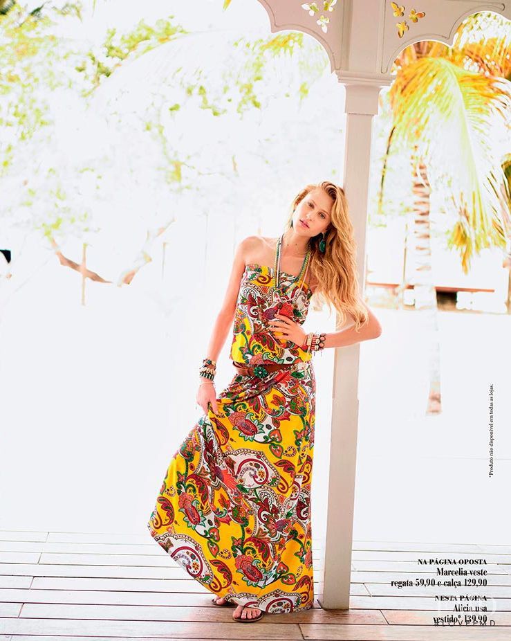 Alicia Kuczman featured in  the Riachuelo + Daslu advertisement for Spring/Summer 2013