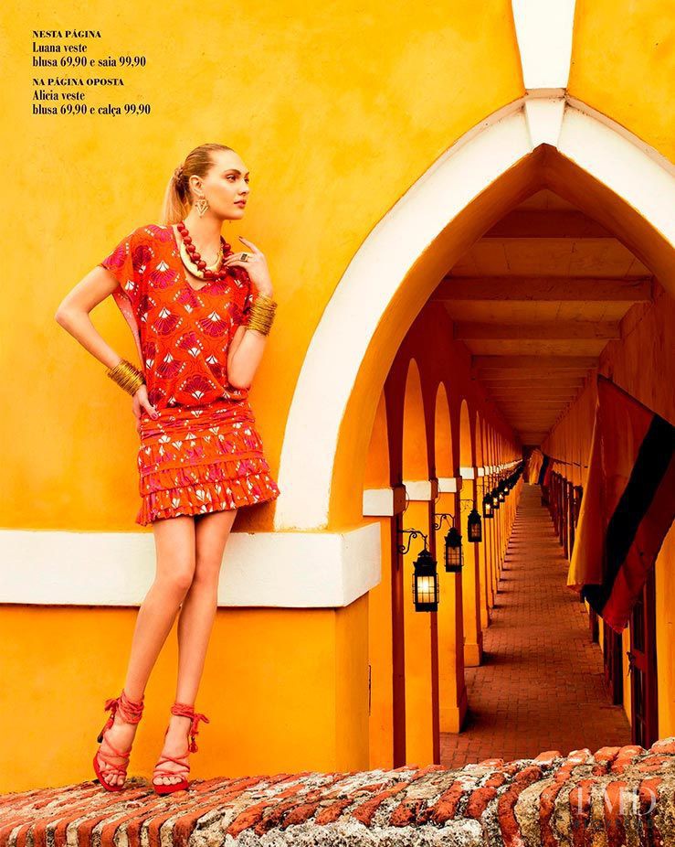 Alicia Kuczman featured in  the Riachuelo + Daslu advertisement for Spring/Summer 2013