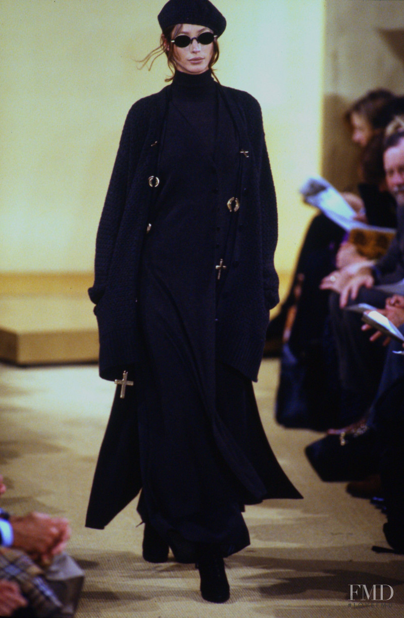 Christy Turlington featured in  the Donna Karan New York fashion show for Autumn/Winter 1993