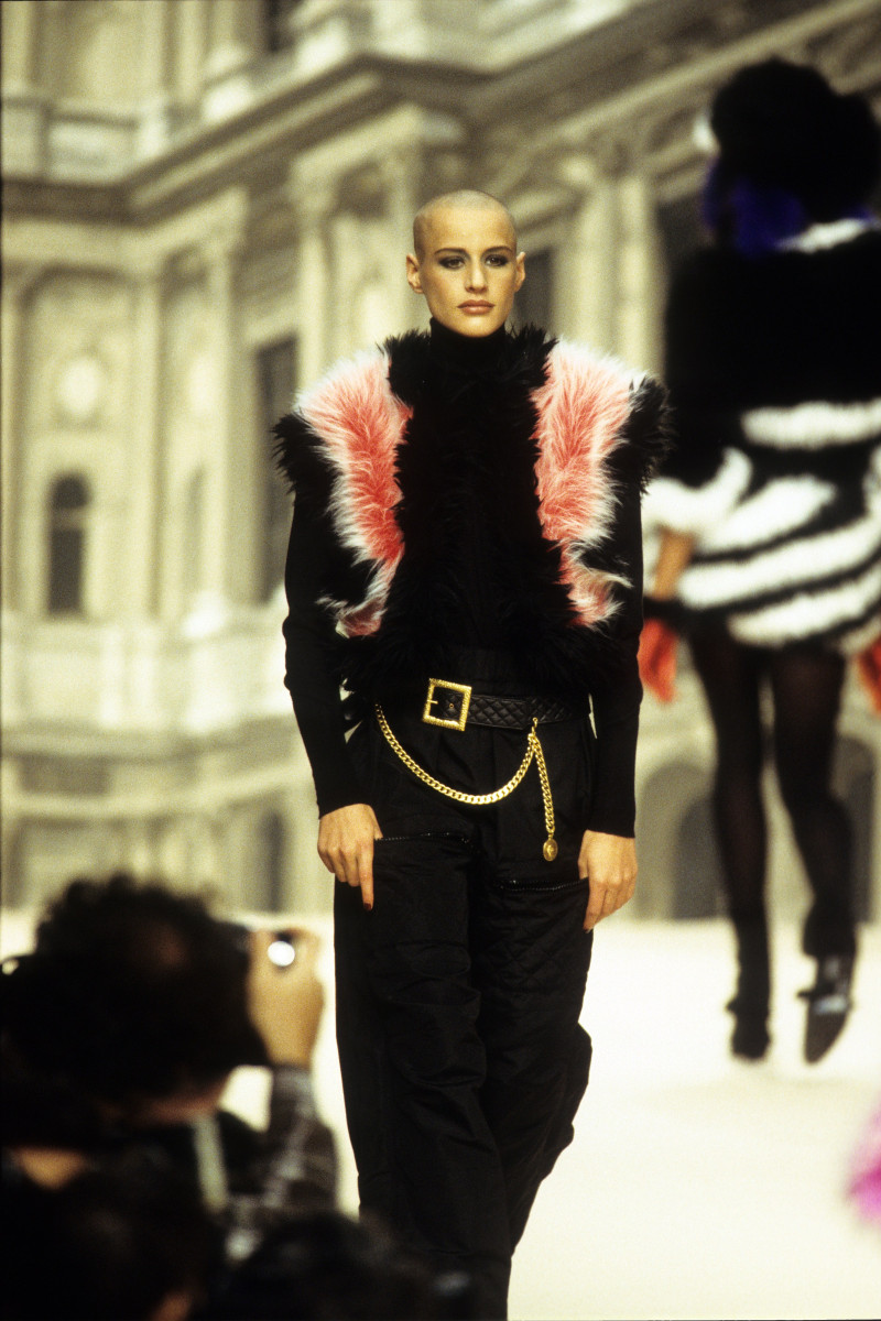 Eve Salvail featured in  the Chanel fashion show for Autumn/Winter 1994