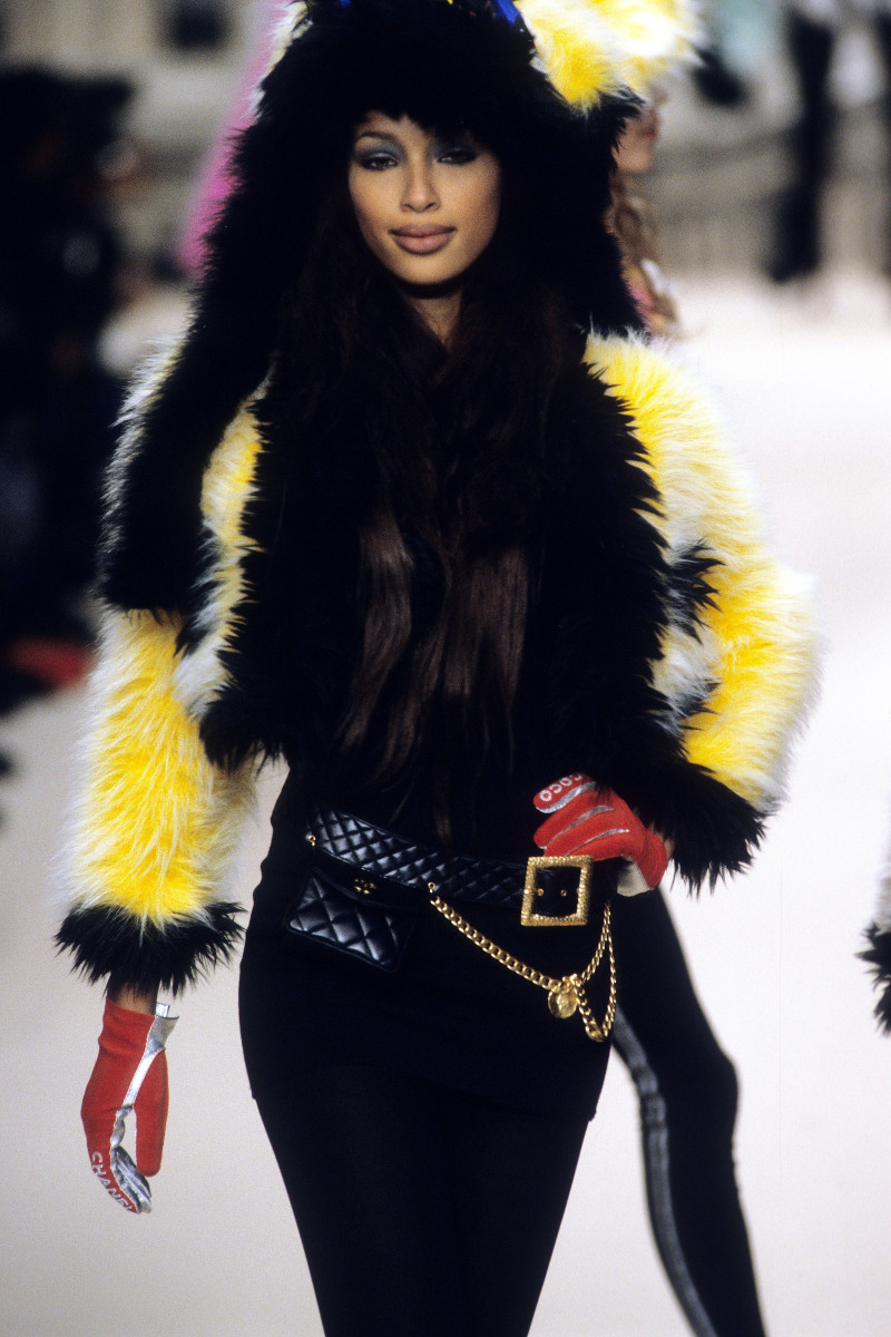 Brandi Quiñones featured in  the Chanel fashion show for Autumn/Winter 1994