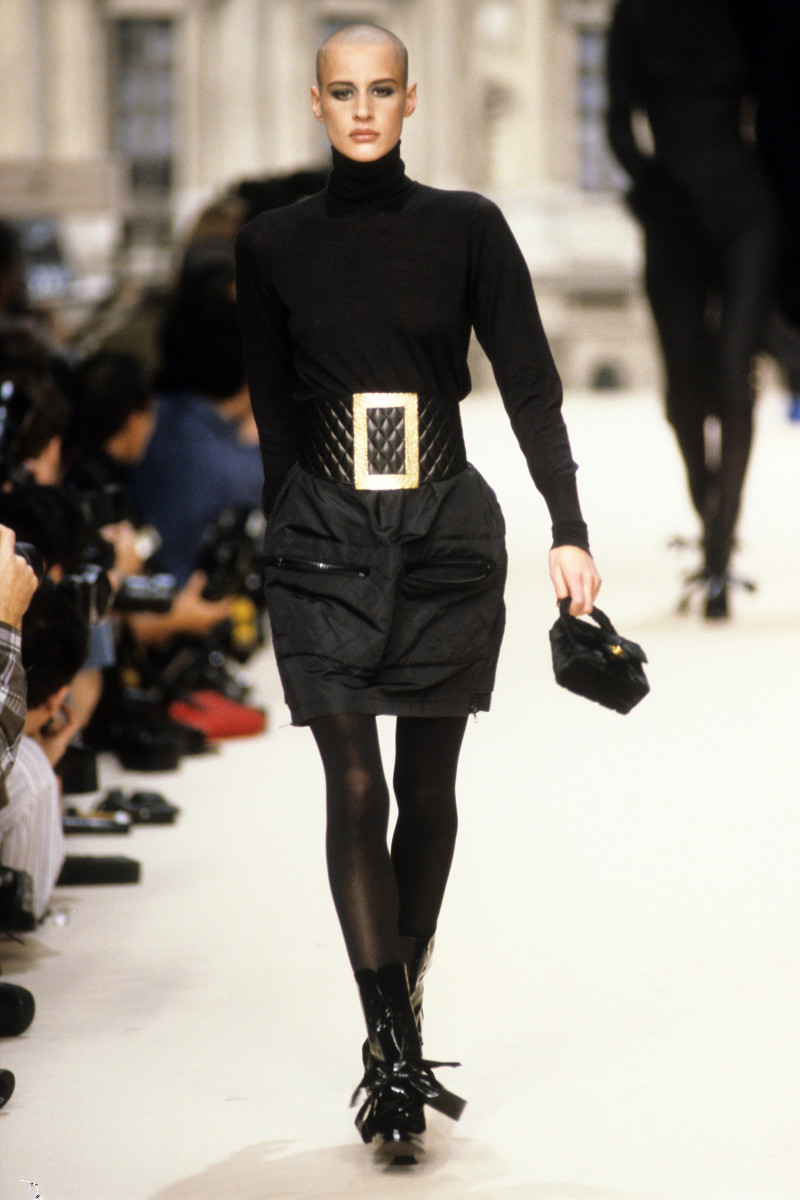 Eve Salvail featured in  the Chanel fashion show for Autumn/Winter 1994