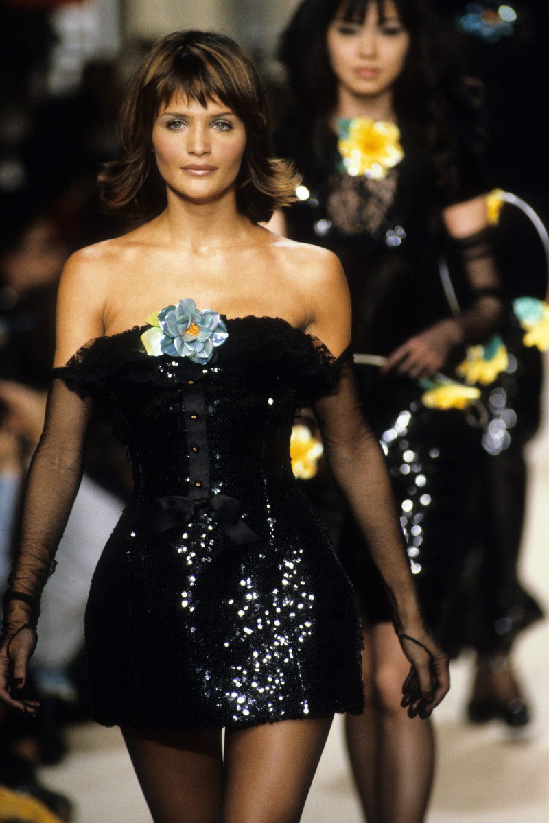 Helena Christensen featured in  the Chanel fashion show for Autumn/Winter 1994