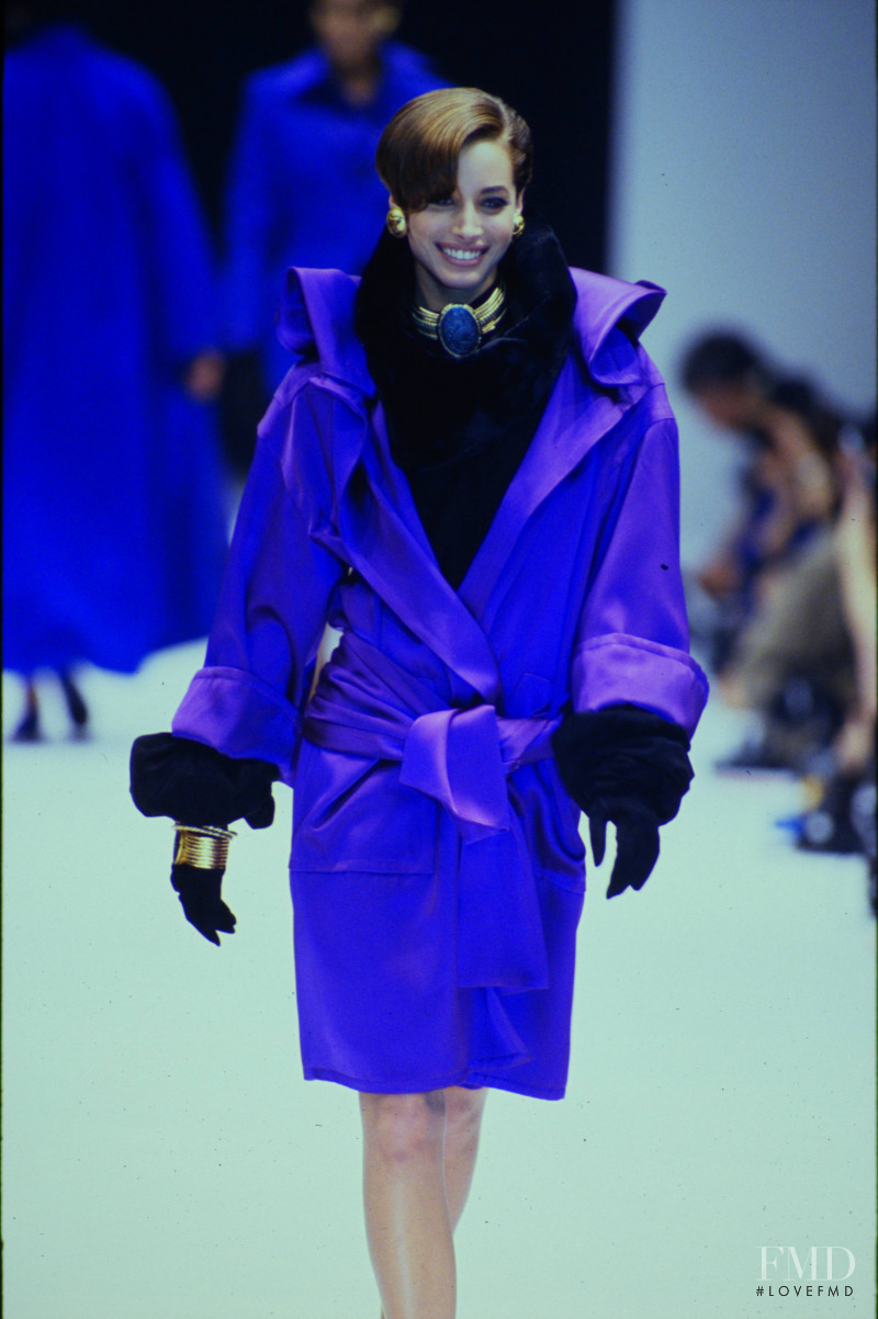 Christy Turlington featured in  the Gianfranco Ferré fashion show for Autumn/Winter 1990
