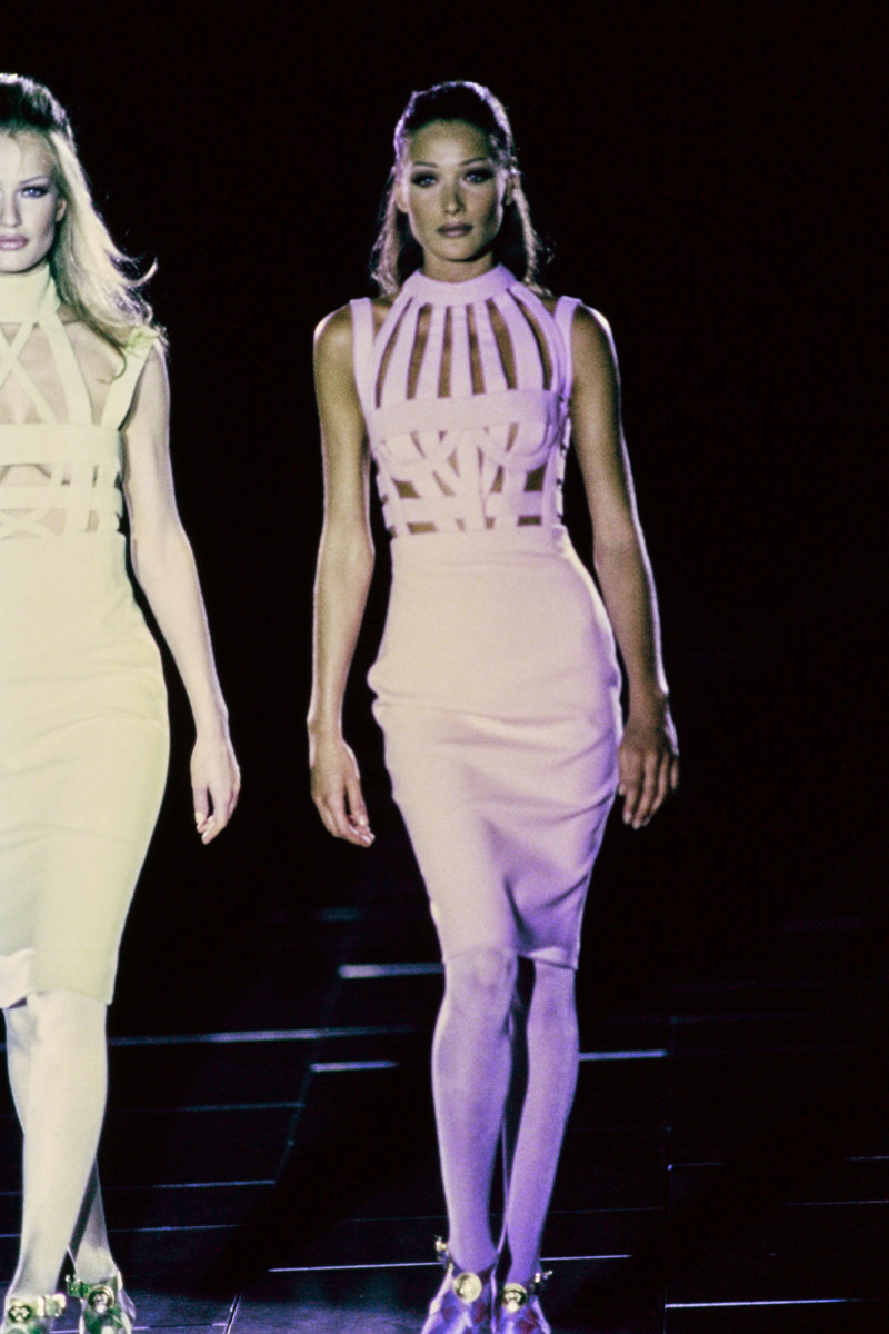 Carla Bruni featured in  the Versace fashion show for Autumn/Winter 1992
