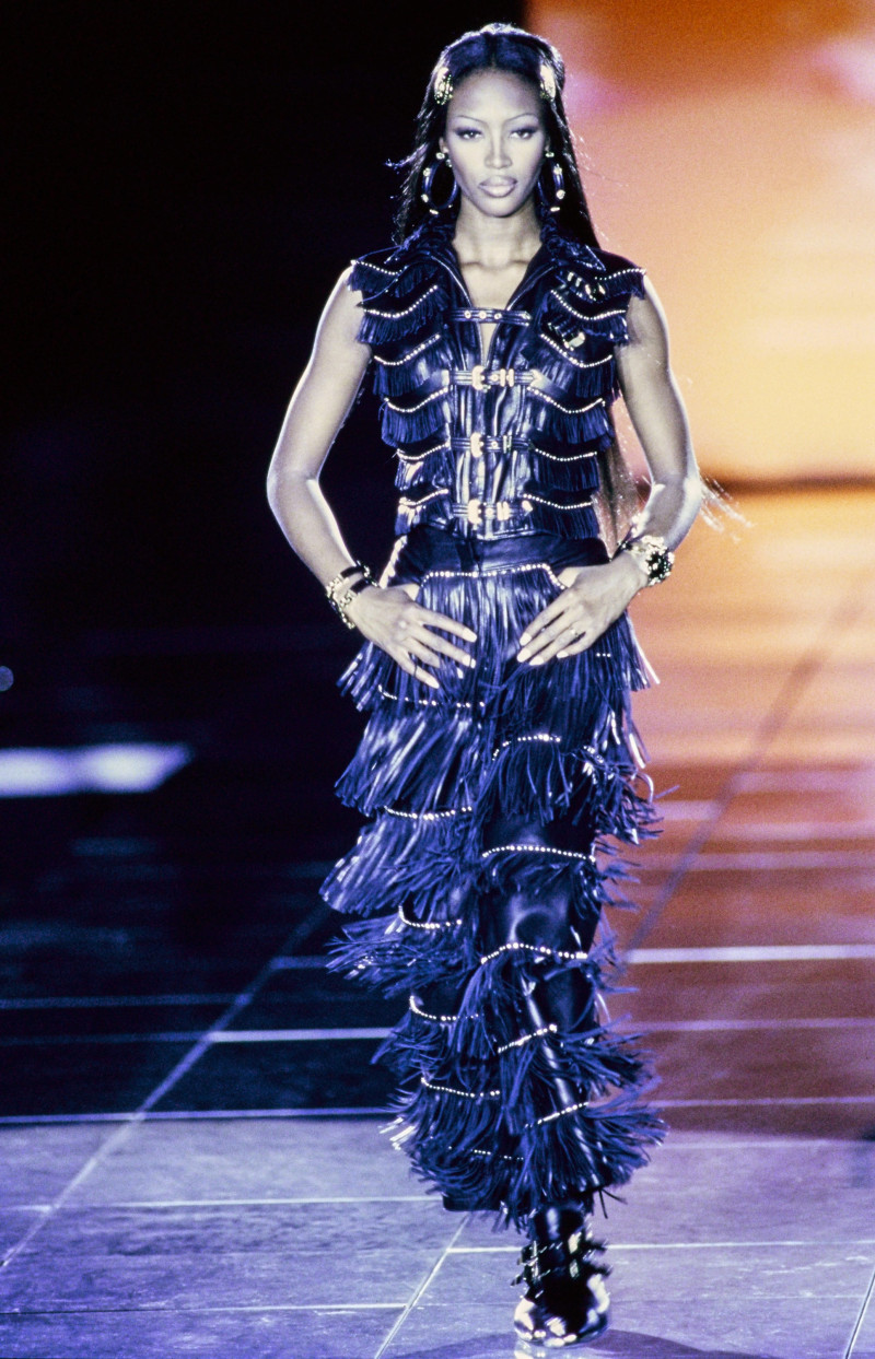 Naomi Campbell featured in  the Versace fashion show for Autumn/Winter 1992