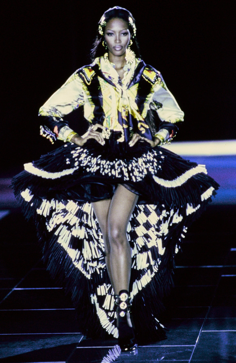 Naomi Campbell featured in  the Versace fashion show for Autumn/Winter 1992