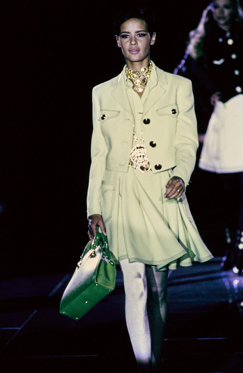 Nadege du Bospertus featured in  the Versace fashion show for Autumn/Winter 1992