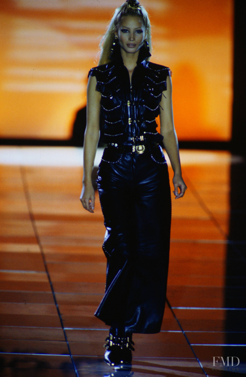Christy Turlington featured in  the Versace fashion show for Autumn/Winter 1992