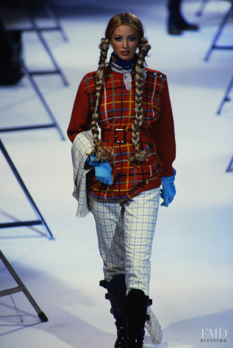 Christy Turlington featured in  the Jean-Paul Gaultier fashion show for Autumn/Winter 1992