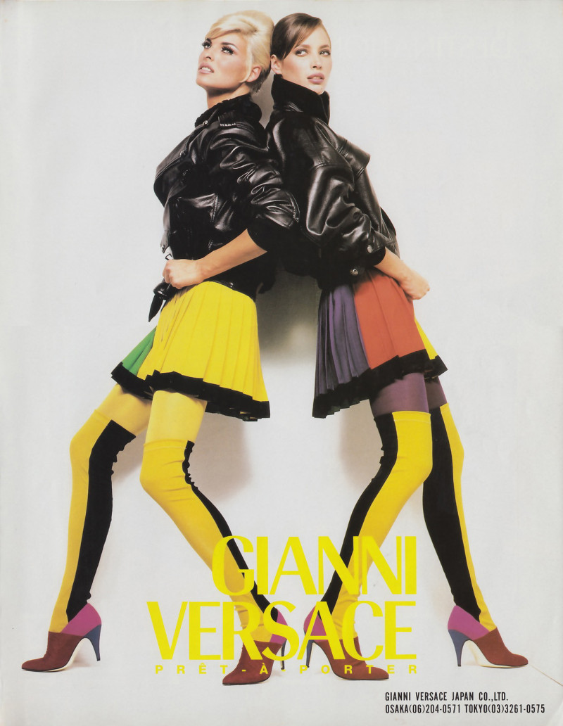 Christy Turlington featured in  the Versace advertisement for Autumn/Winter 1991