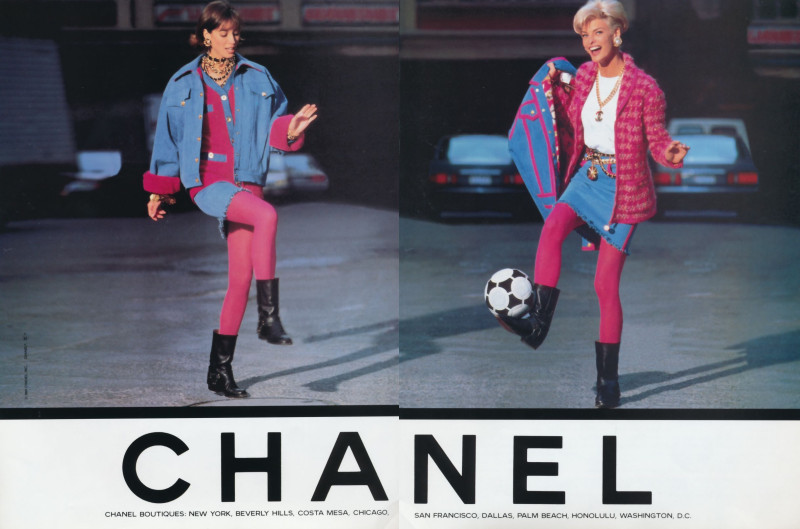 Christy Turlington featured in  the Chanel advertisement for Autumn/Winter 1991