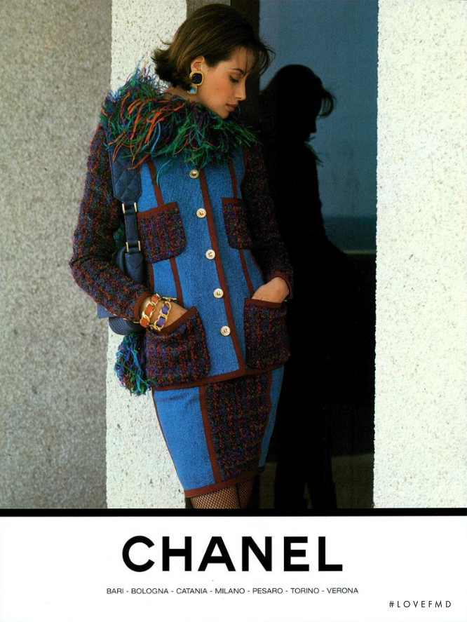 Christy Turlington featured in  the Chanel advertisement for Autumn/Winter 1991