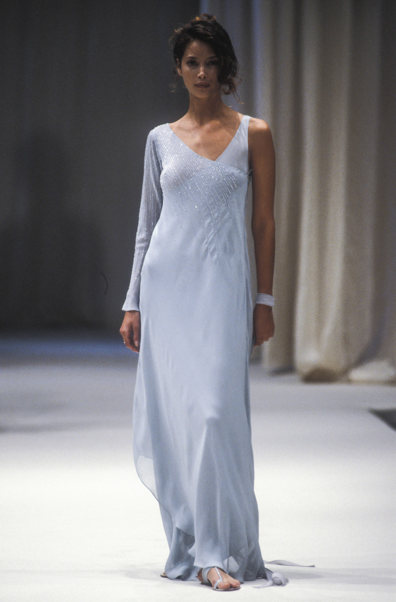 Christy Turlington featured in  the Alberta Ferretti fashion show for Spring/Summer 1994