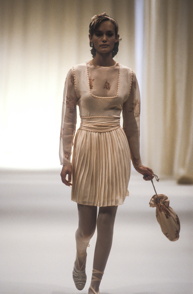 Amber Valletta featured in  the Alberta Ferretti fashion show for Spring/Summer 1994