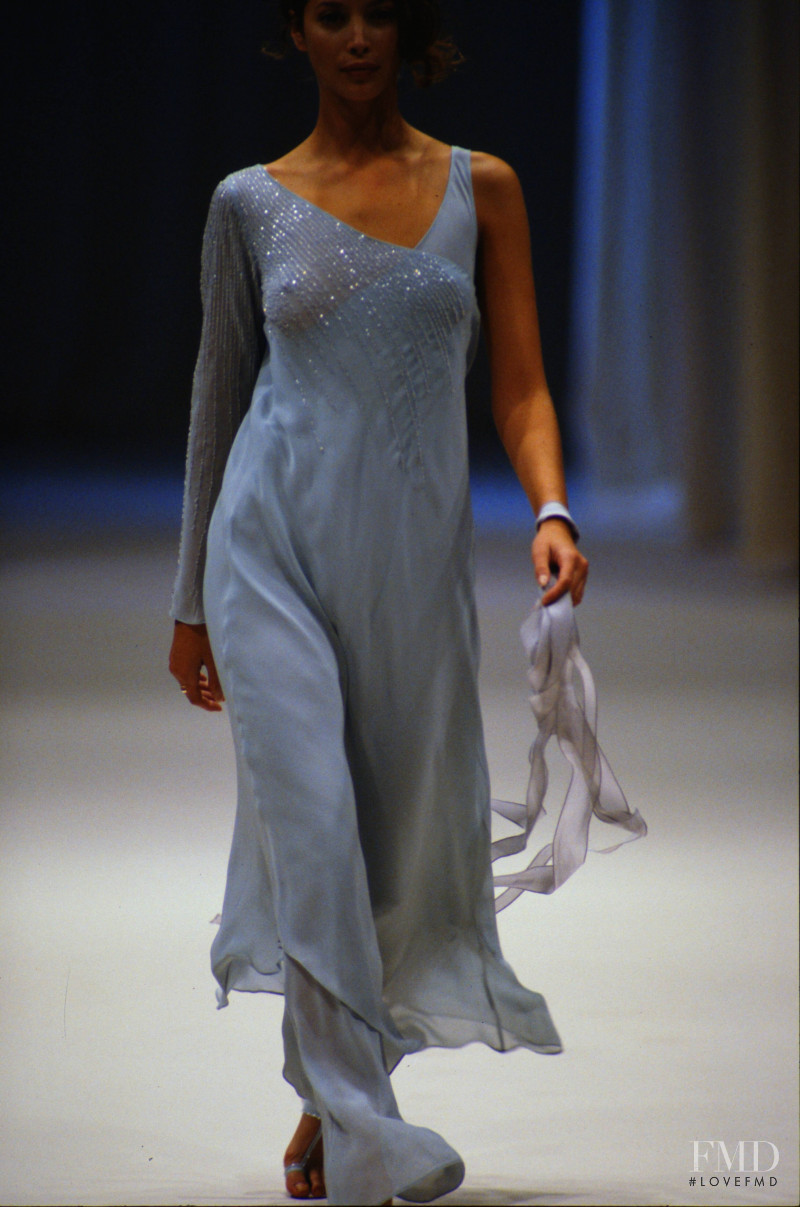 Christy Turlington featured in  the Alberta Ferretti fashion show for Spring/Summer 1994