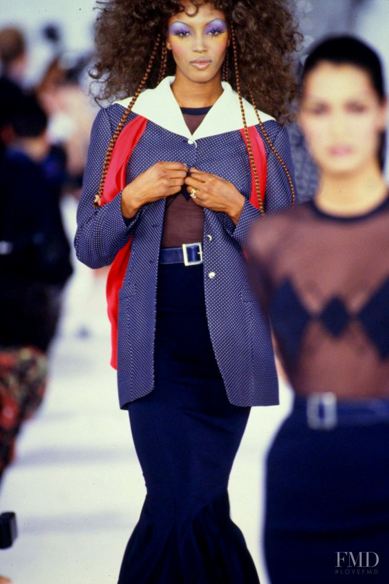 Naomi Campbell featured in  the Isaac Mizrahi fashion show for Spring/Summer 1993