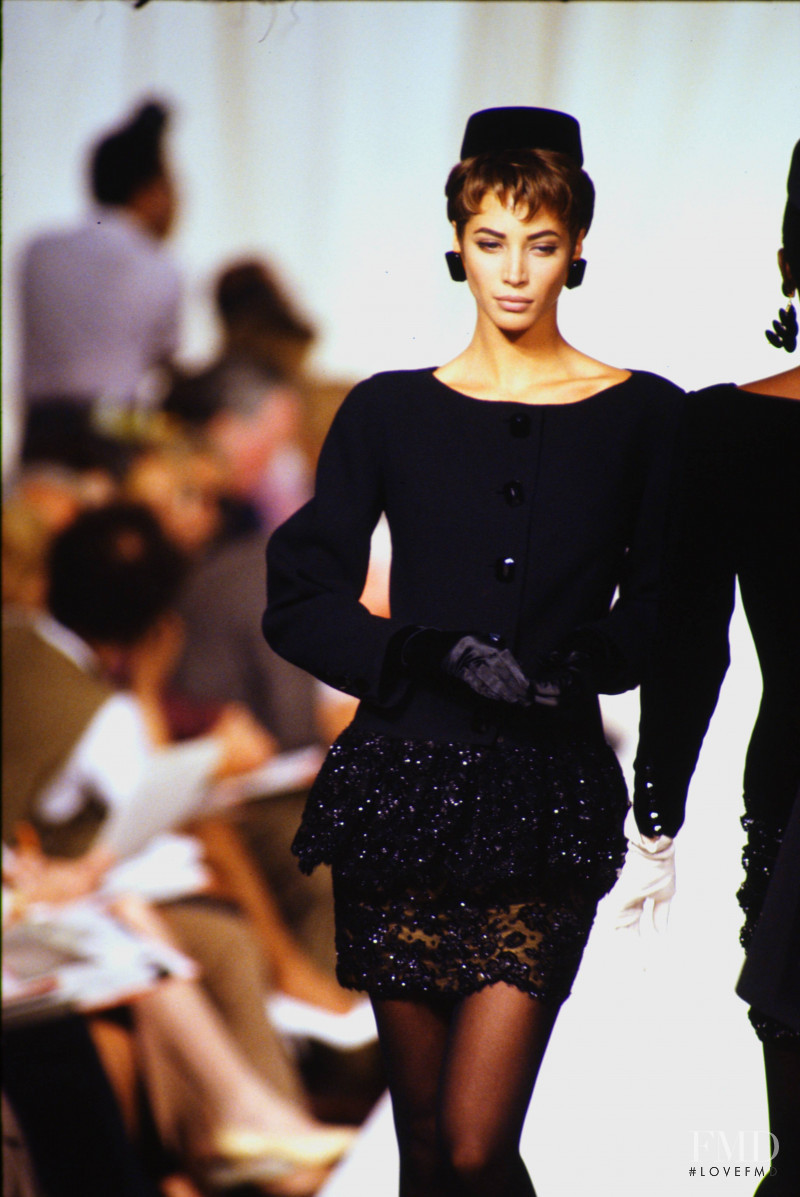 Christy Turlington featured in  the Valentino Couture fashion show for Autumn/Winter 1990