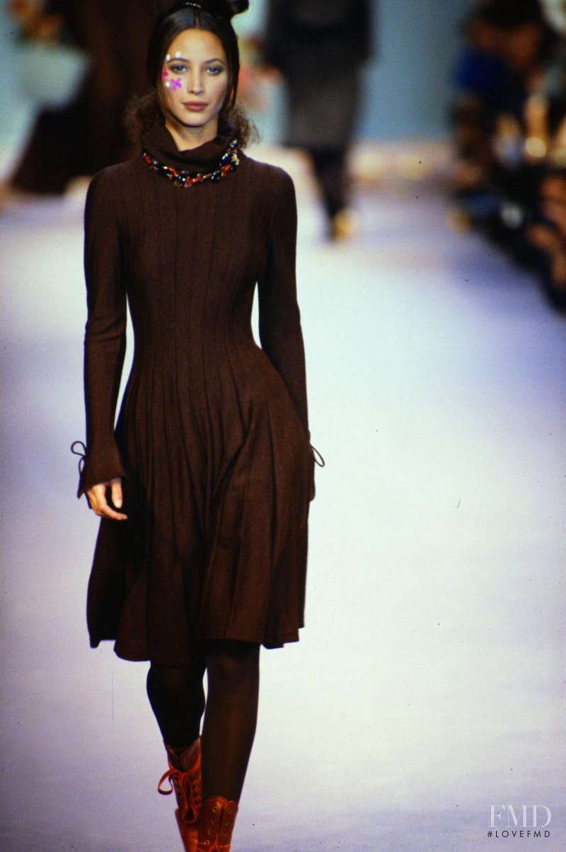 Christy Turlington featured in  the Chloe fashion show for Autumn/Winter 1993